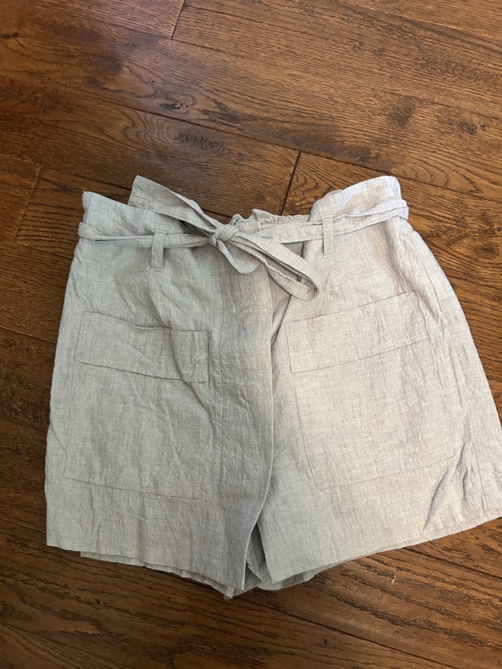 CAbi Light blue paper bag waist skort
